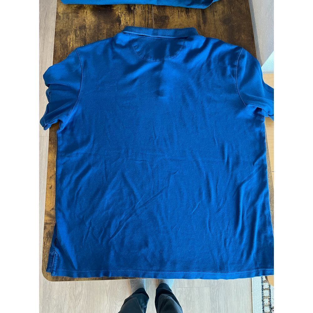 Calvin Klein Men's Blue Liquid Touch Polo Shirt Casual Comfort - Picture 3 of 3